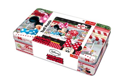 Trefl 53004 - Minnie Mouse - 160 db-os puzzle Fém dobozban