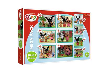 Trefl 10 az 1-ben puzzle (48, 35, 20) Bing - Mega pack (90393)