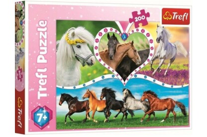 Trefl 13248 - Gyönyörű lovak - 200 db-os puzzle