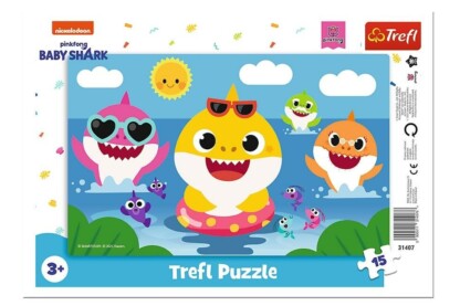 Trefl 15 db-os keretes puzzle - Baby Shark (31407)