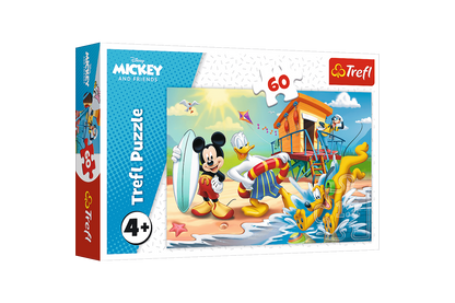 Trefl 17359 - Mickey Mouse - Egy érdekes nap Mickey és a barátai számára - 60 db-os puzzle