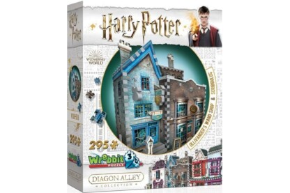 Wrebbit 00508 - Harry Potter - Ollivander pálcaboltja, penne  és tintabolt - 295 db-os 3D puzzle