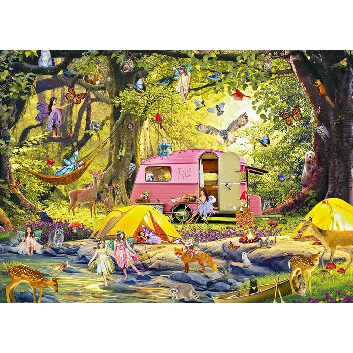 Alipson 50050 - Fairy Campsite with Friends of the Forest - 1000 db-os puzzle