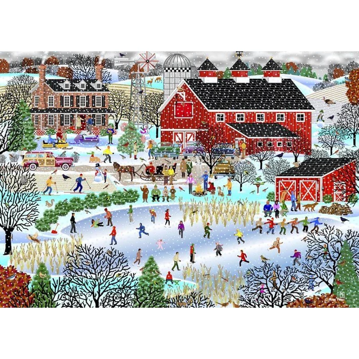 Alipson 50135 - Duck Pond in Winter - 500 db-os puzzle
