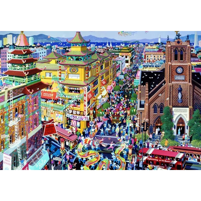 Alipson 50151 - San Francisco - China Town - 1000 db-os puzzle