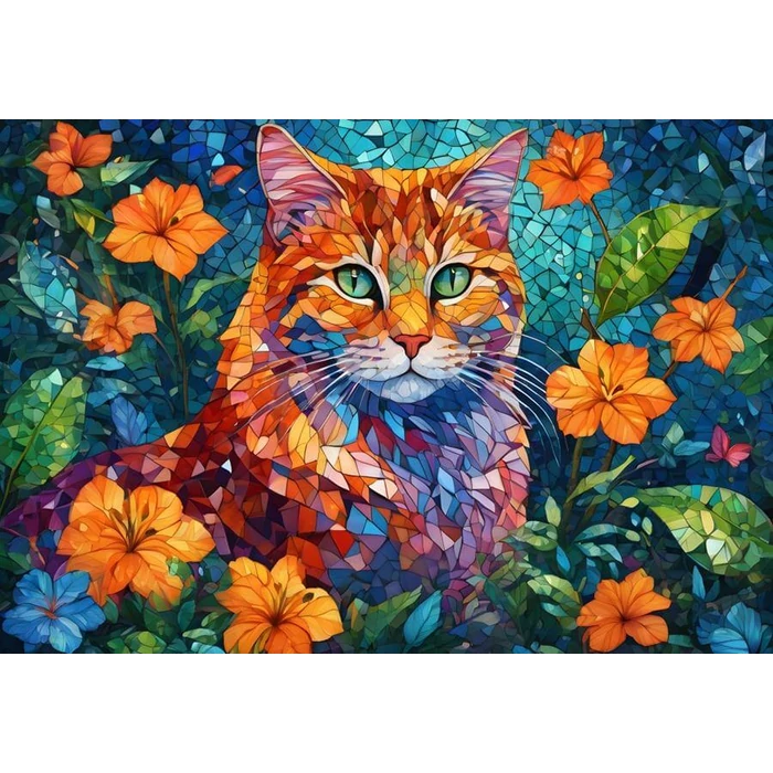 Alipson 50160 - Cat Mosaic - 1000 db-os puzzle