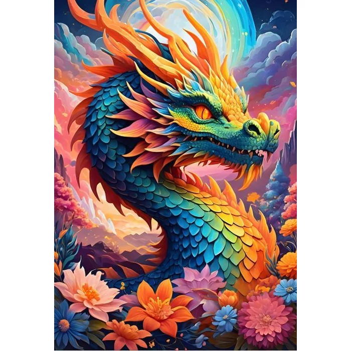 Alipson 50217 - Colourful Dragon - 1000 db-os puzzle
