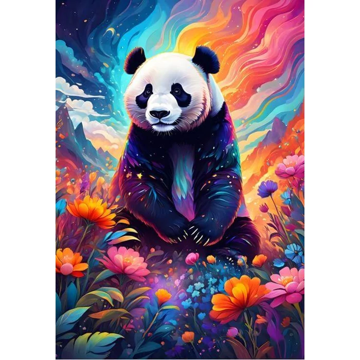 Alipson 50218 - Colourful Panda - 1000 db-os puzzle