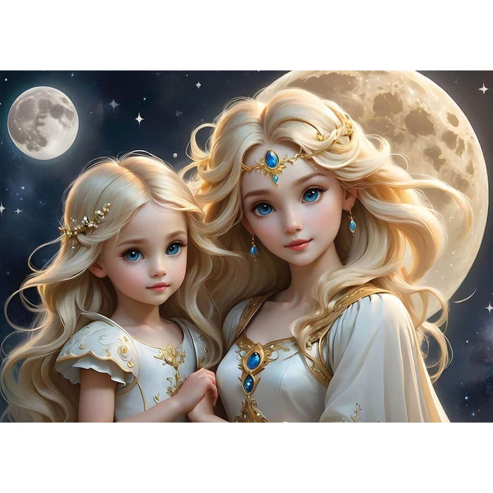 Alipson 50222 - Collection Mère et Fille - La Lune et le Soleil - 2 x 500 db-os puzzle