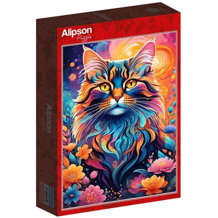 Alipson 50228 - Multicoloured Cat - 1000 db-os puzzle