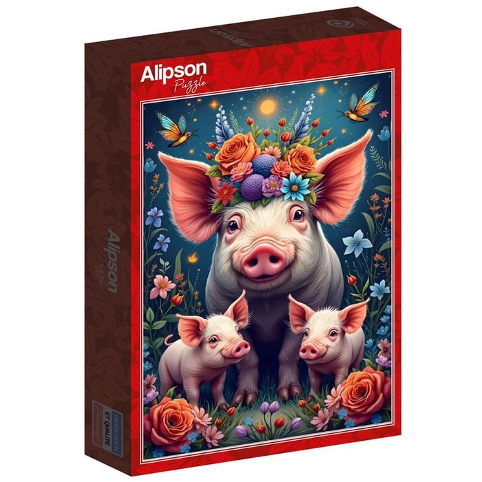 Alipson 50237 - Pig Family out for a Walk - 1000 db-os puzzle