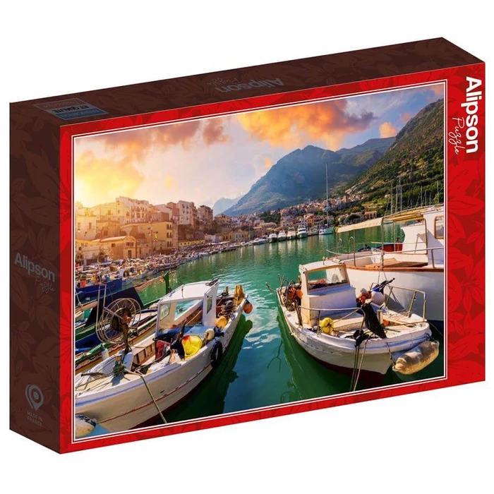 Alipson 50248 - Port and Fishing Boats - Sicily - 1000 db-os puzzle