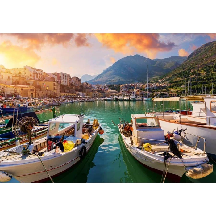Alipson 50248 - Port and Fishing Boats - Sicily - 1000 db-os puzzle