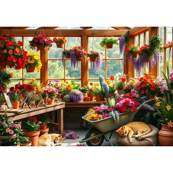 Alipson 50256 - Nap in the Greenhouse - 1000 db-os puzzle