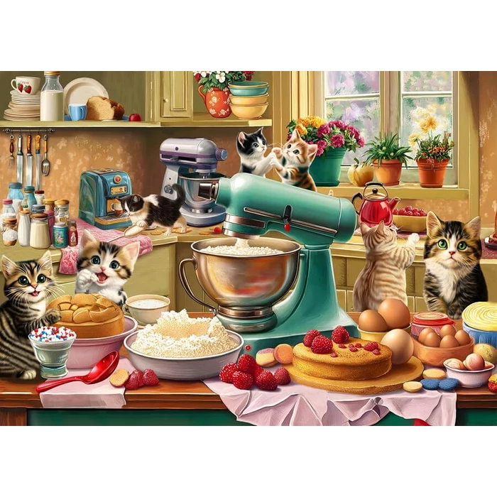 Bboldin Z-1171 - Kittens Baking Adventure - 1000 db-os puzzle