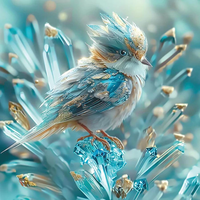 Bboldin Z-1825 - Crystal Feather Bird - 1000 db-os puzzle