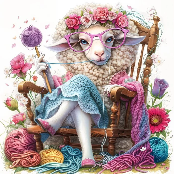 Bboldin Z-1932 - Elegantly Woven Sheep - 1000 db-os puzzle