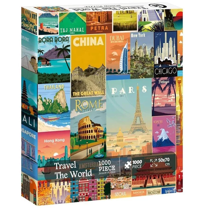 Bboldin Z-443 - Vintage World Travel Poster - 1000 db-os puzzle