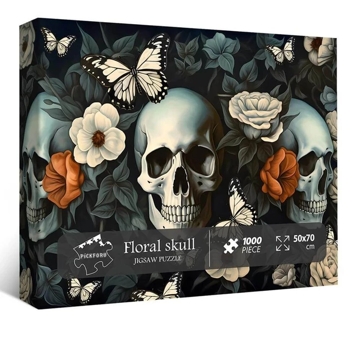 Bboldin Z-501 - Floral Skull - 1000 db-os puzzle