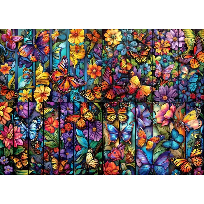 Bboldin Z-514 - Garden Butterfly - 1000 db-os puzzle
