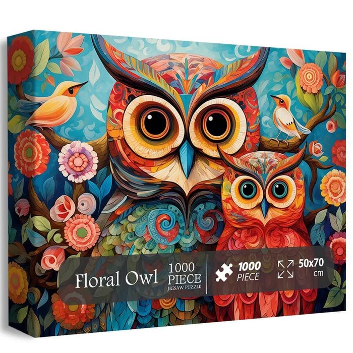Bboldin Z-537 - Floral Owl - 1000 db-os puzzle