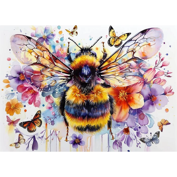 Bboldin Z-594 - Floral Bee - 1000 db-os puzzle