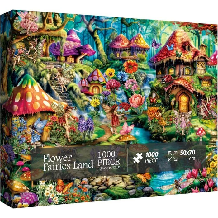 Bboldin Z-883 - Flower Fairies Land - 1000 db-os puzzle