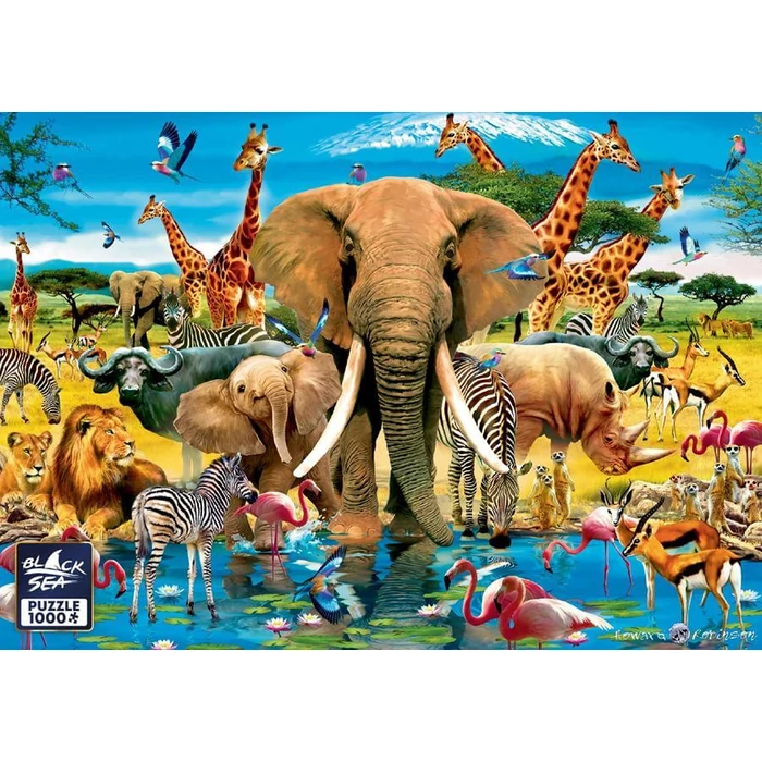 Black Sea  BS72205 - Life in the Savanna - 1000 db-os Premium puzzle