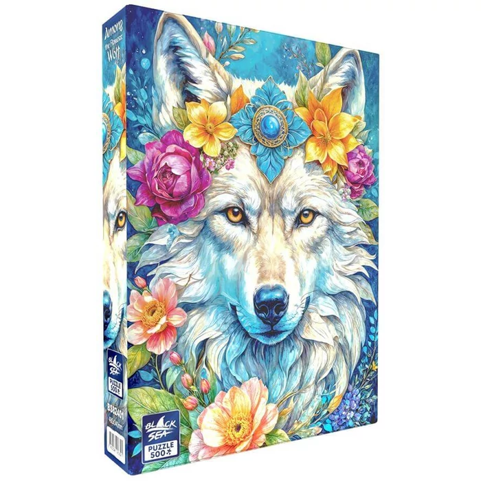 Black Sea  BS82401 - Among the Flowers - Wolf - 500 db-os puzzle