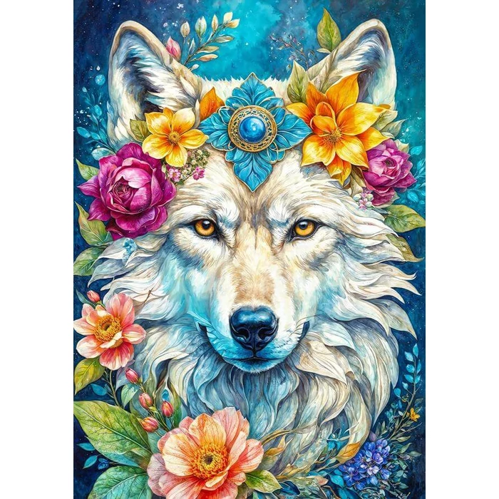 Black Sea  BS82401 - Among the Flowers - Wolf - 500 db-os puzzle