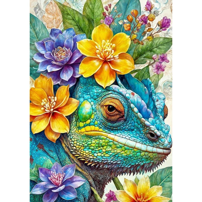 Black Sea  BS82403 - Among the Flowers - Chameleon - 500 db-os puzzle