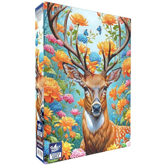 Black Sea BS82406 - Among the Flowers - Deer - 500 db-os puzzle