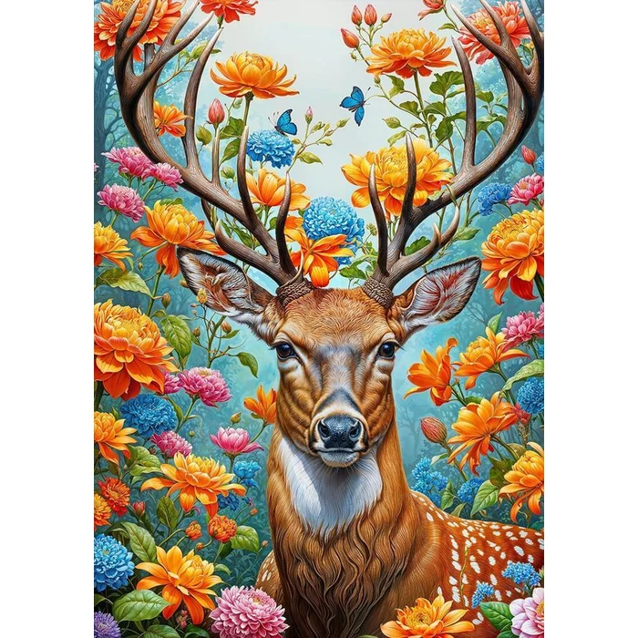 Black Sea BS82406 - Among the Flowers - Deer - 500 db-os puzzle