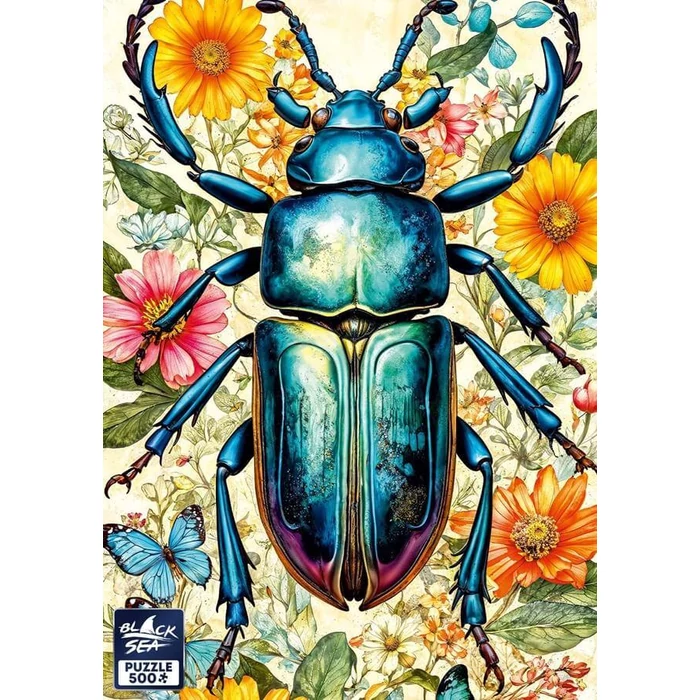Black Sea  BS82416 - Among the Flowers - Beetle - 500 db-os puzzle