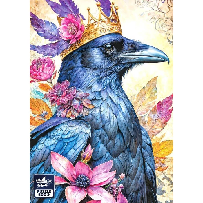 Black Sea  BS82503 - Among the Flowers - Raven - 500 db-os puzzle
