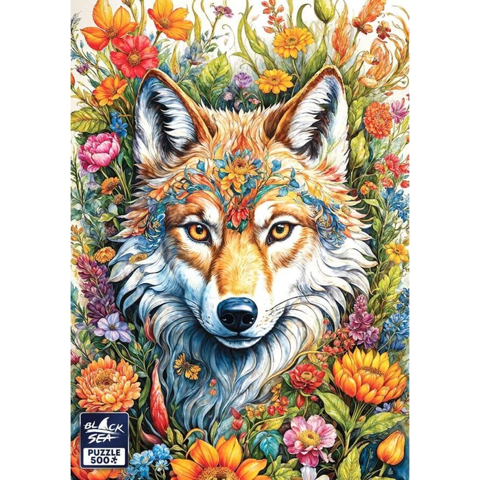 Black Sea  BS82506 - Among the Flowers - She-wolf - 500 db-os puzzle