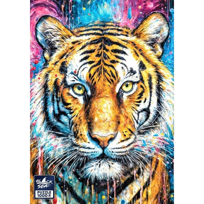 Black Sea  BS82512 - Cat Portraits - Tiger - 1000 db-os puzzle