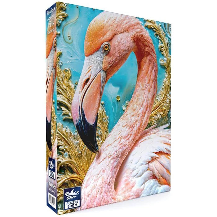 Black Sea  BS82522 - Precious creatures - Pink flamingo - 500 db-os puzzle