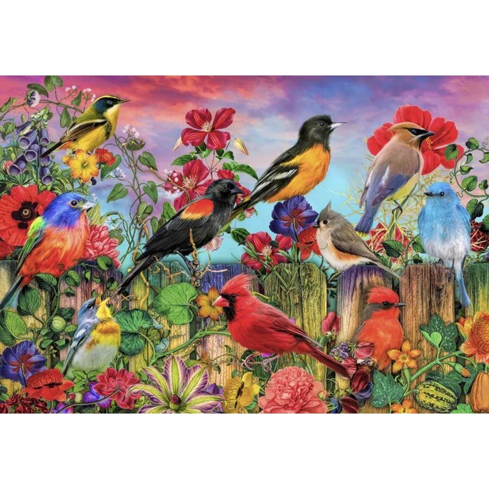 Bluebird 90693 - Birds and Blooms Garden - 1000 db-os puzzle