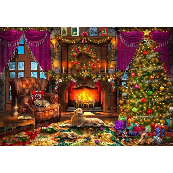 Bluebird 90699 - Cosy Christmas Room - 1000 db-os puzzle