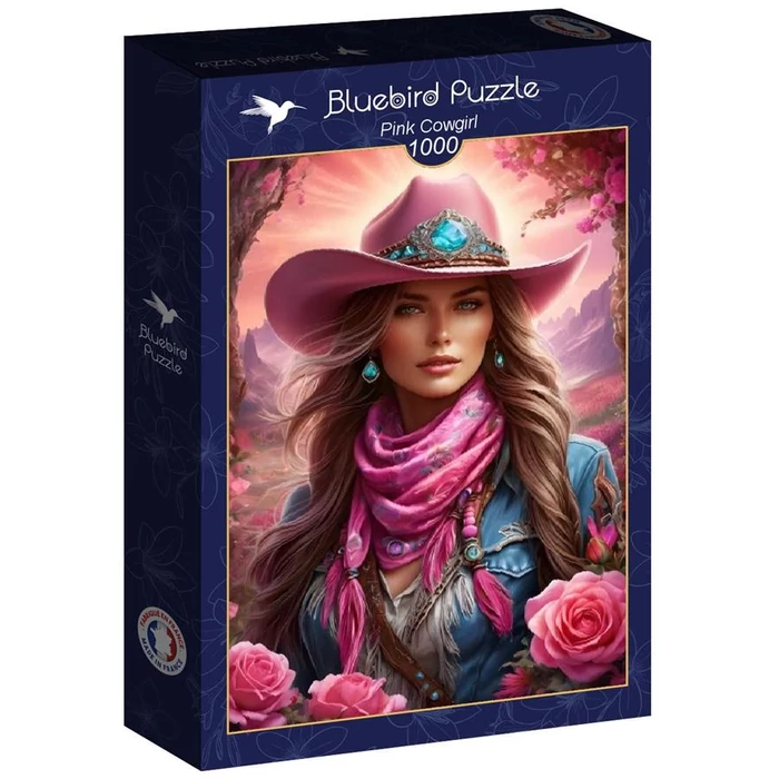 Bluebird 90928 - Pink Cowgirl - 1000 db-os puzzle