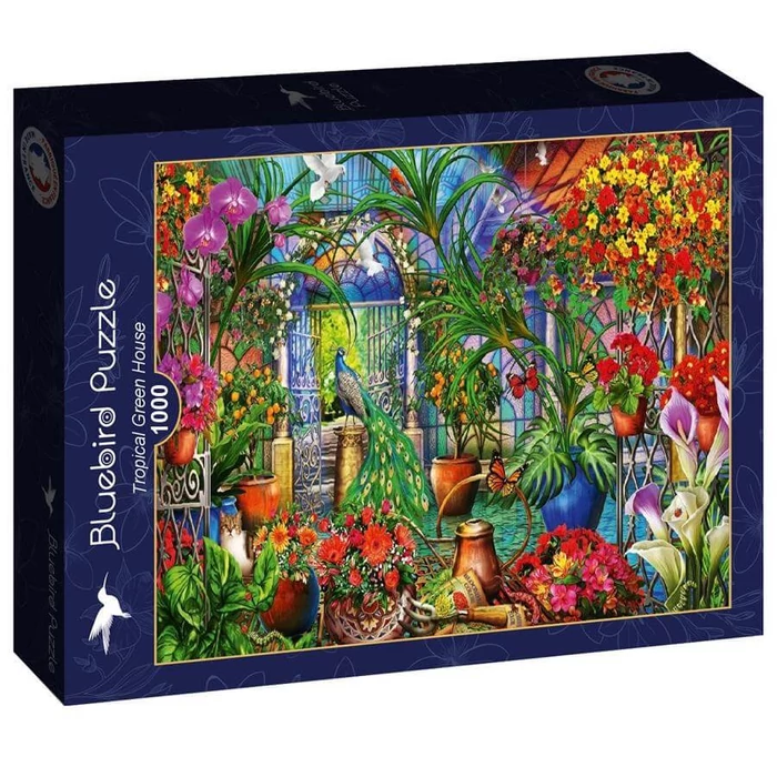 Bluebird 90868 - Tropical Green House - 1000 db-os puzzle