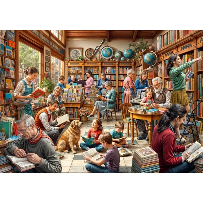 Bluebird  91001 - Bookstore - 2000 db-os puzzle