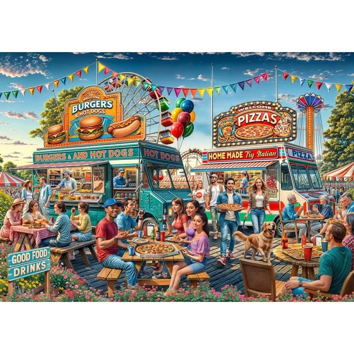 Bluebird  91002 - Food Trailer - 2000 db-os puzzle