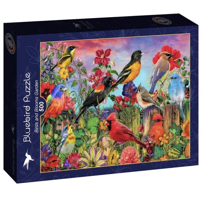 Bluebird 90692 - Birds and Blooms Garden - 500 db-os puzzle