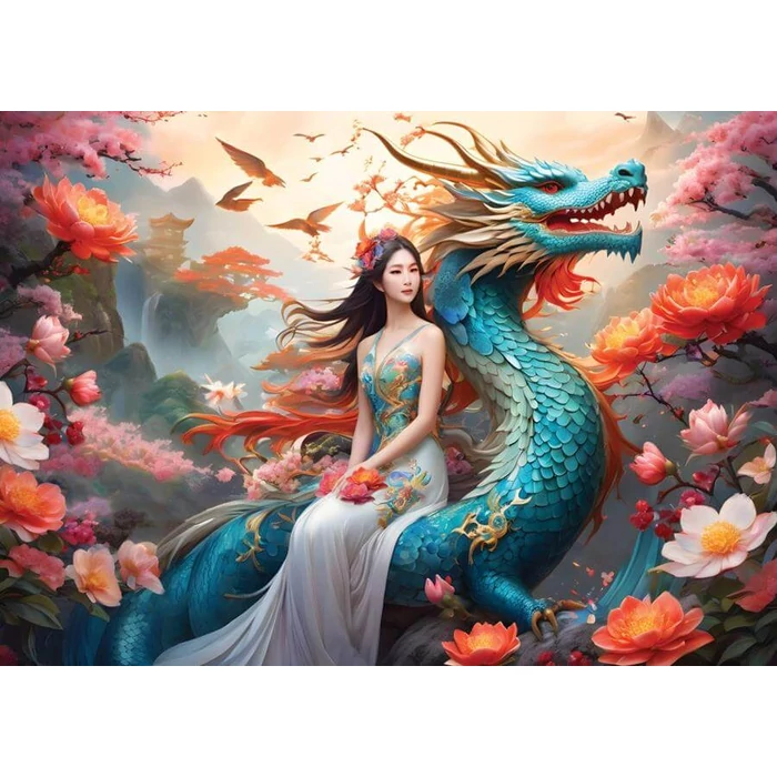 Bluebird 90846 - Blue Dragon - 500 db-os puzzle