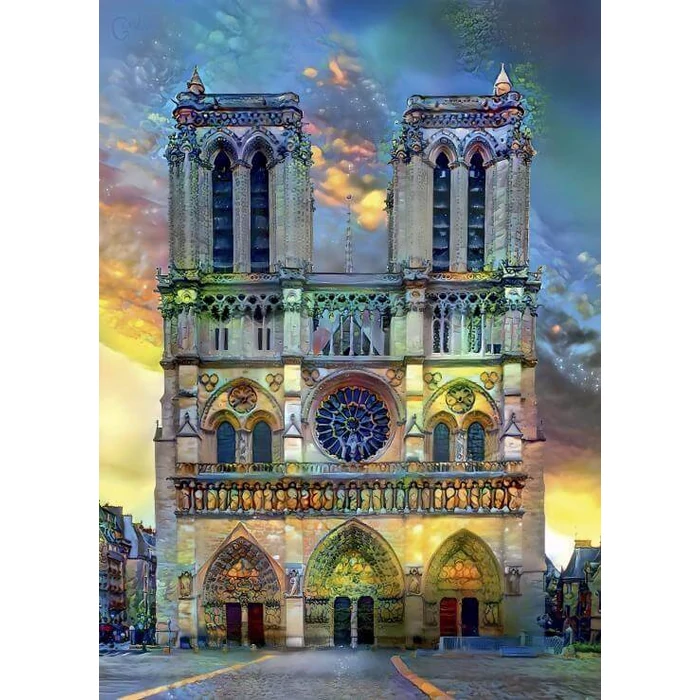 Bluebird 90767 - Cathédrale Notre-Dame de Paris - 500 db-os puzzle