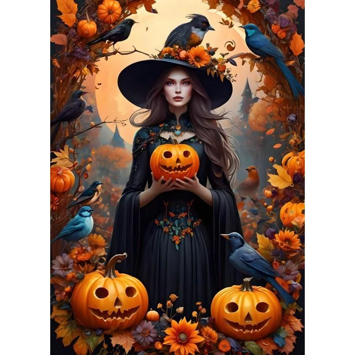 Bluebird 90828 - Halloween Witch - 500 db-os puzzle