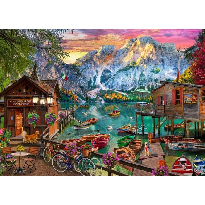 Bluebird 90918 - Lago Di Braies, Italy - 500 db-os puzzle