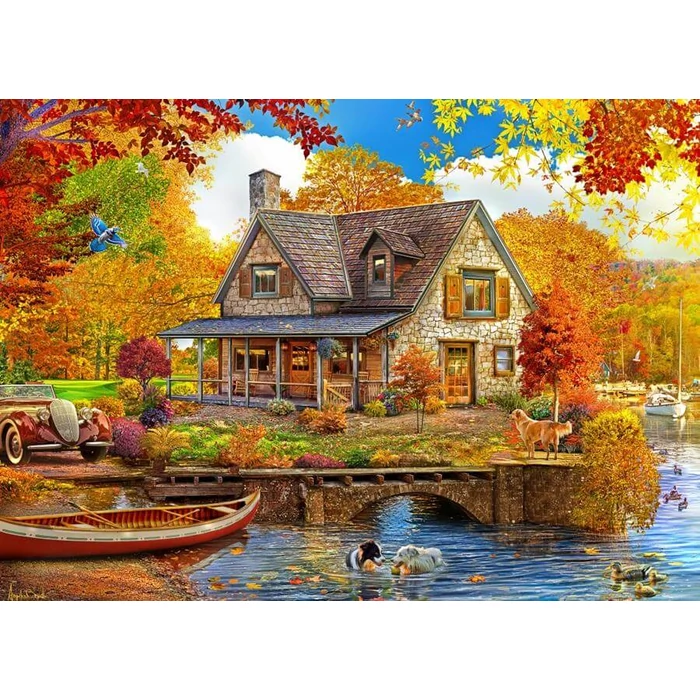 Bluebird 90820 - Lake house - 500 db-os puzzle